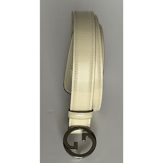 Gucci Men’s Mystic White Calf Leather Belt 105/42 Italy 734771 NWT