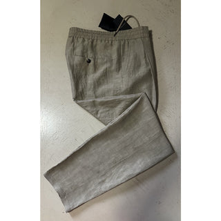 NWT $1495 Giorgio Armani Men Drawstring Pants gray-beige 34 US/50 Eu Italy
