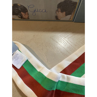 NWT Gucci NOT FAKE Socks With Stripe Red/ Green/Ivory Size M Italy
