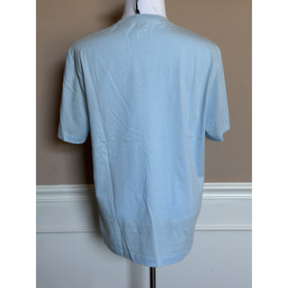 Versace Mens Logo Compact Cotton Jersey T-Shirt Pastel Blue 4XL 1013302 NWT $750