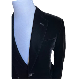 Giorgio Armani Men Velvet Sport Coat Jacket Blazer Black 38 US/48 Eu NWT $2395
