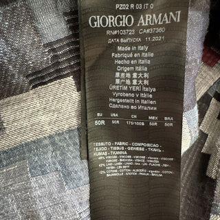 NWT $2195 Giorgio Armani Men Blazer Shirt Blue/Red/Multi 40 US/50 Eu Italy