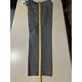 Gucci Men’s Wales Wool Dress Pants Black/Grey/Brown 32 US/48 Eu New $1100