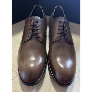 ZEGNA Derby Dress Shoes Brown 8.5 US/41.5 Eu Italy New $990