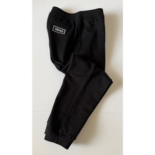 Versace Men's Embroidered Black Activewear Pants 3XL Italy 1012568 NWT $1195