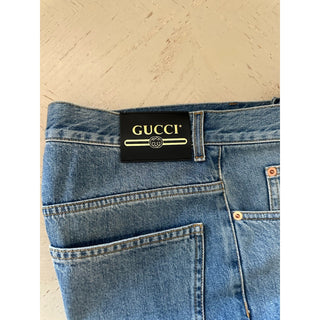 NWT $1100 Gucci Men Jeans Pants Blue Size 31 US 731507