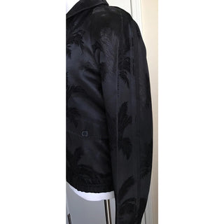 New $2690 Saint Laurent Zipped Raglan Jacket Coat Black 40 US ( 50 Eu ) Italy