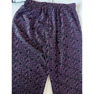 Versace Print Women’s Swim Robe Pants Black/Pink 2 US (38) IT 101013 NWT $1095