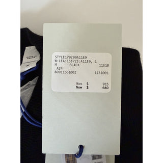 Burberry Lea 100% Wool Black Sweater Medium 8091166 NWT $915