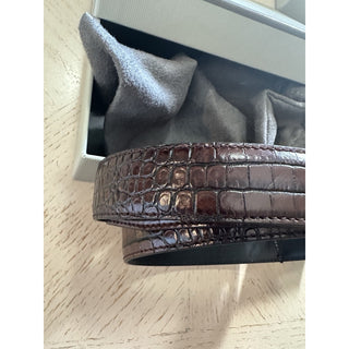 New $920 TOM FORD Mens Leather Belt Brown 95/38 Italy