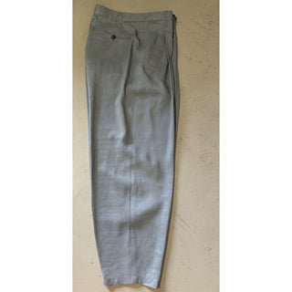 NWT $1695 Giorgio Armani Men Linen/Viscose Pants sage gray 32 US/48 Eu