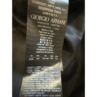 Giorgio Armani Men Wool Dress Pants Black 42 US/58 Eu New $795