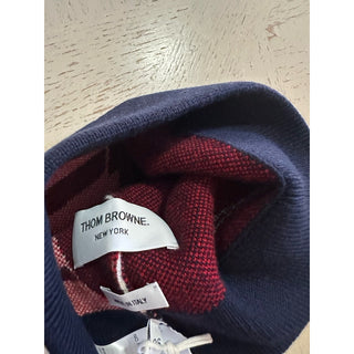 Thom Browne Pom-Pom Cashmere Beanie Hat Navy/Multi One Size Italy