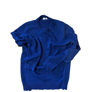 NWT $890 Saint Laurent Men’s Crewneck Sweater Blue Size XL Italy