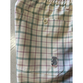 Gucci Mens Drawstring Short Pants Milk/Green Size 34 US/50 Eu New Italy