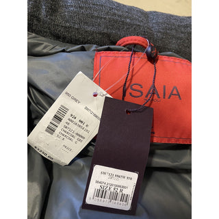 New $3250 Isaia Glen Plaid Puffer Jacket Vest Coat Charcoal 42 US/52 Eu Italy