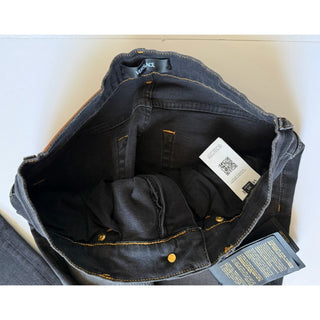 Versace Medusa Embroidered Black Stretch Jeans Men 30 US 1011835 1A13190 NWT