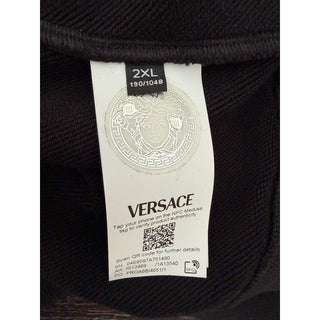 Versace Men’s Logo Non-brushed Sweatshirt Black 2XL 1013969 NWT $1075