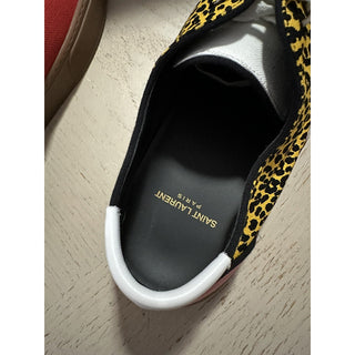 NIB Saint Laurent Men’s Canvas Sneakers Shoes Yellow/Red 11 US/44 Eu Italy