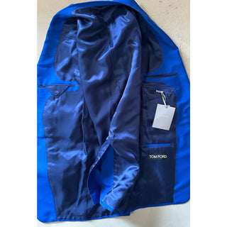 NWT $6950 TOM FORD Men Atticus Suit Royal Blue 44 US/54 Eu Italy