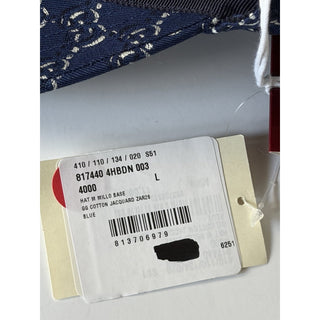Gucci GG Shadow Jacquard Baseball Cap Blue Men L 817440 4HBDN NWT