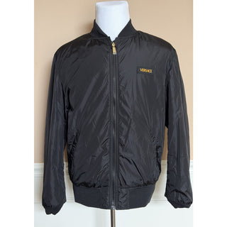 Versace Men's Reversible Blouson Jacket Black/Gold 40 US (50) 1012269 NWT $2000