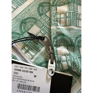 NWT $1900 Gucci Men's Oversized Track Jacket Green/white Size 40 US/50 Eu Italy