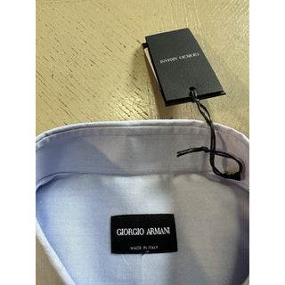Giorgio Armani Men Dress Shirt LT Blue Size 40/15. 3/4New $595 Italy