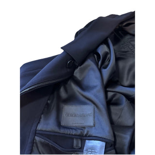 New $3995 Giorgio Armani Men Trench Coat Coat Navy 40 US/50 E Italy