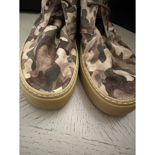 NIB Saint Laurent Men Canvas Camouflage Menphis Sneakers Green/Multi 10 US/43 E