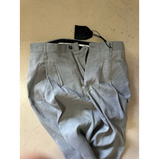 NWT $1695 Giorgio Armani Men Linen/Viscose Pants sage gray 32 US/48 Eu