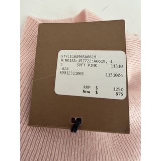 Burberry Moira Cashmere Turtleneck Sweater Soft Pink Small 8091231 NWT $1250