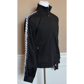 Versace Chain Medusa Logo Black Polyester Jacket 4XL Black 1023098 NWT $1400