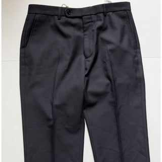 Gucci Wool Twill Pleated Trousers Dark Navy Men 34 US (IT 50) 770255 NWT $1150
