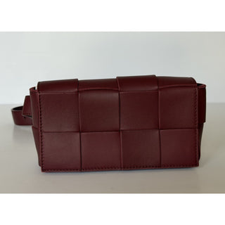 Bottega Veneta Leather Bordeaux Cassette Belt/Waist/Body Bag 668572 NWT $2200