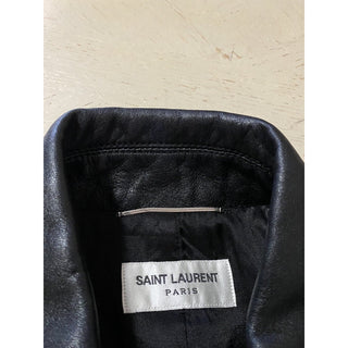New $4990 Saint Laurent Men’s Leather Jacket Coat Black 36 US/46 Eu Italy