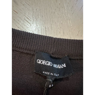 Giorgio Armani Men Sweater Dark Brown 44 Eu ( S ) New $1195