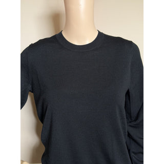 Burberry Lea 100% Wool Black Sweater Small 8091166 NWT $915