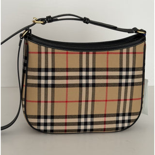 Burberry Zip Closure Archive Beige IP Check Satchel Bag 8111415 IT NWT $1450