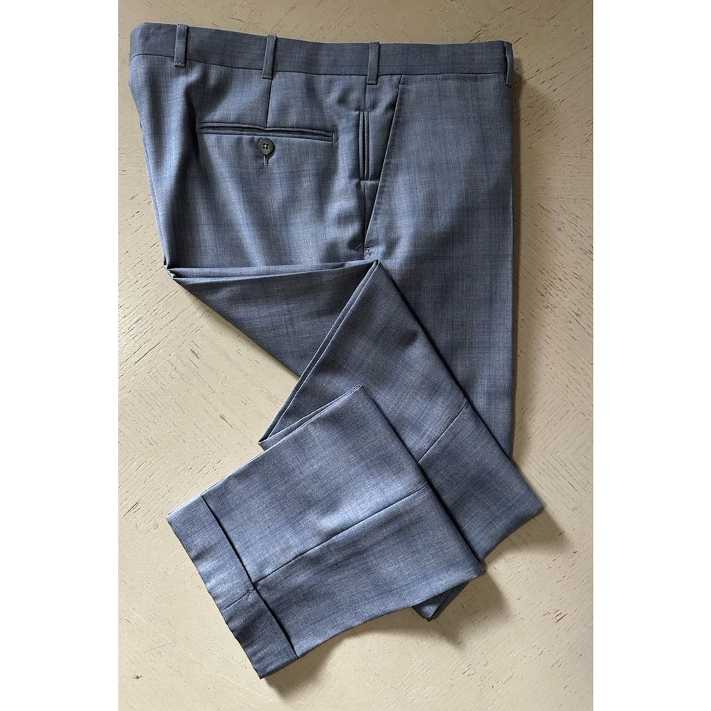 $1595 Ermenegildo Zegna Couture Dress Pants Gray 52/36 Switzerland