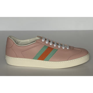 Gucci G74 Women’s Web Low-Top Sneakers in Perfect Pink 8.5 US (38.5) 858533 NIB