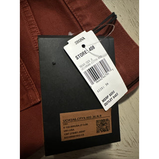 ZEGNA Denim Slim Fit Pants Jeans brick red Size 36/52 New