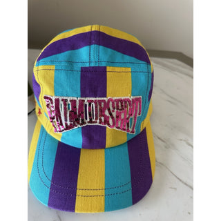 Gucci Men Baseball Cap Gucci Logo hat Yellow/Blue/Purple Size M New 751544