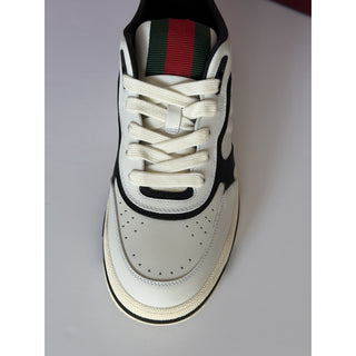 Gucci Women’s Re-Web Sneakers White/Black 9.5 US (39.5 Euro) 807059 NIB