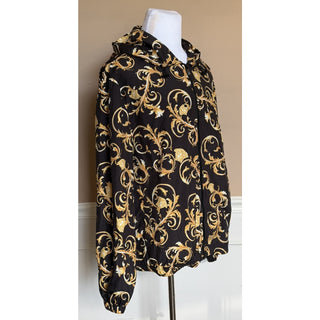 Versace Men's Blouson Medusa Jacket Black/Gold 46 US (56 Euro) 1021686 NWT $1550