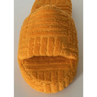 Bottega Veneta Intrecciato Resort Sponge Slipper Orange 7 US 660245 IT NIB $600