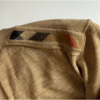Burberry Lea 100% Wool Camel Melange Sweater Large 8112090 NWT $915