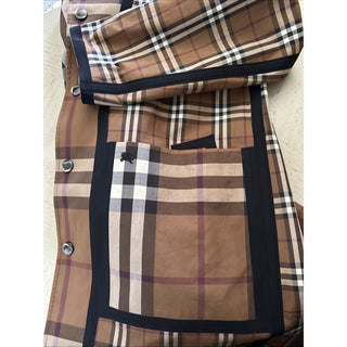New $3550 Burberry Men Reversible Plaid Cotton Trench Coat DARK BIRCH 40 US/50 E