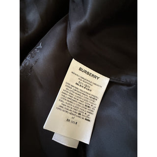 Burberry Women BT Waterloo Gabardine Trench Coat Black/Blue 8US/42 It New $2890