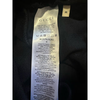 New $1650 Gucci Men’s Cargo Cotton Jersey Sweatpants Black Size M